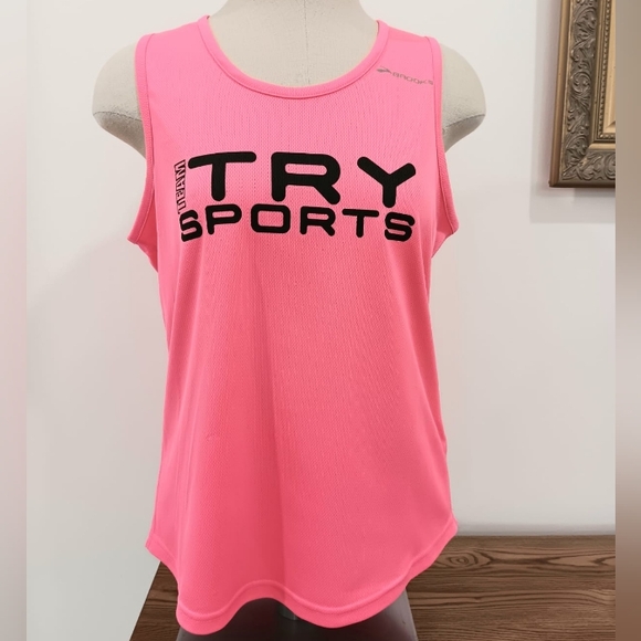 Brooks Bright Pink Gym/Sports Top M - Picture 2 of 9